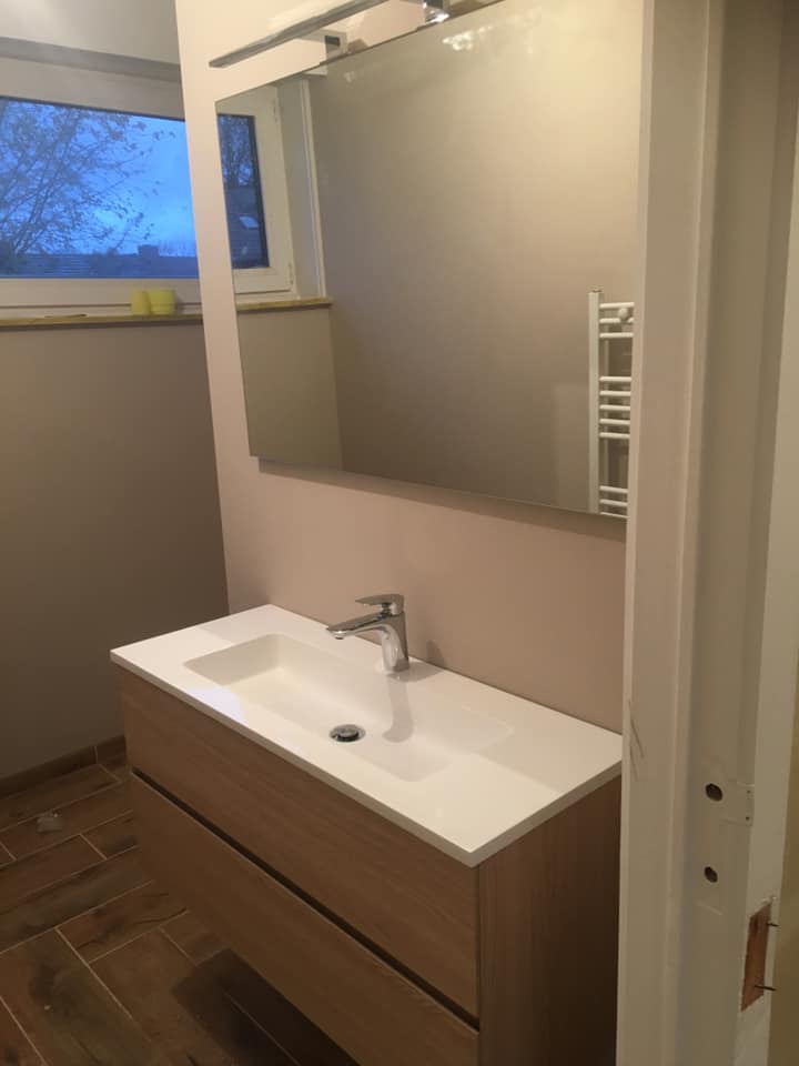 Nieuwe badkamer — VT Verwarming Sanitair Sint-Amandsberg